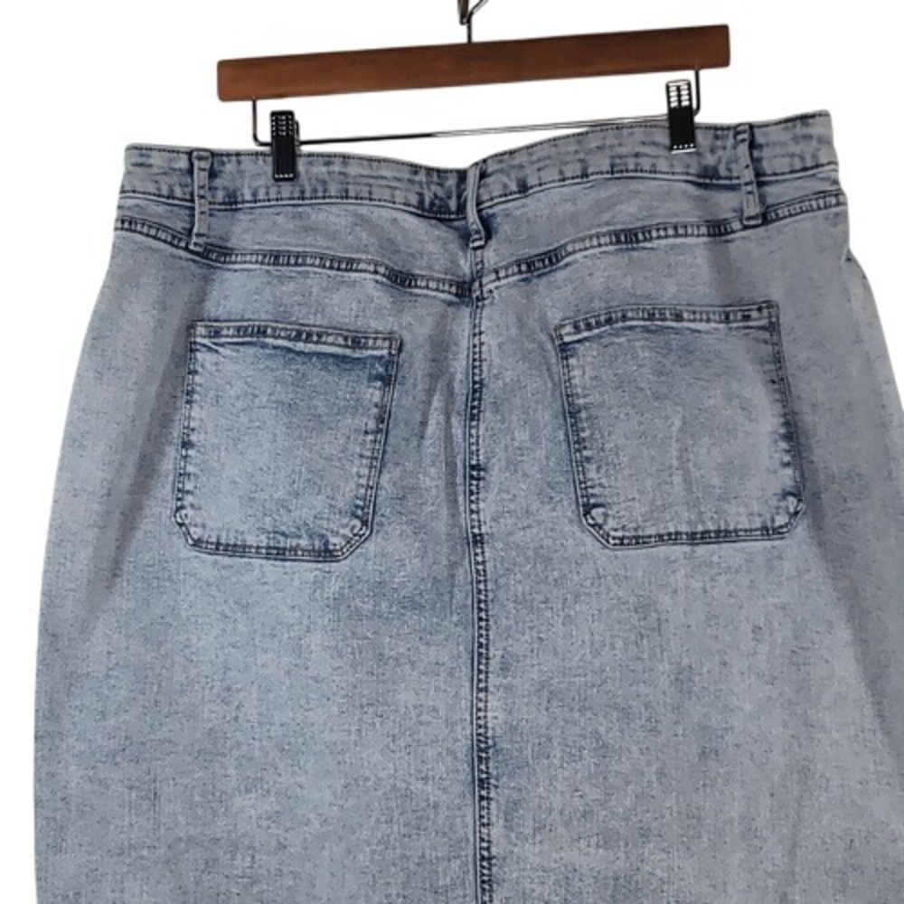 Sonoma Light Blue Denim Pencil Midi Skirt - Picture 6 of 12